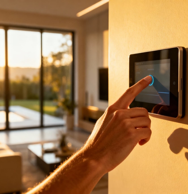 Réglage d'un thermostat de chauffage dans un logement en Vendée