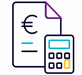 Icône facturation - calculatrice et devis