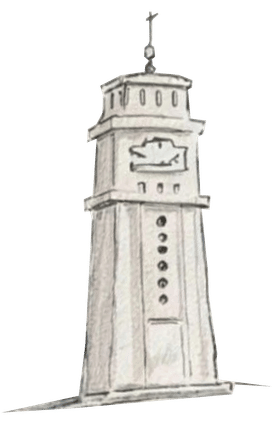 Croquis de la tour de l'horloge — Les Sables-d'Olonne