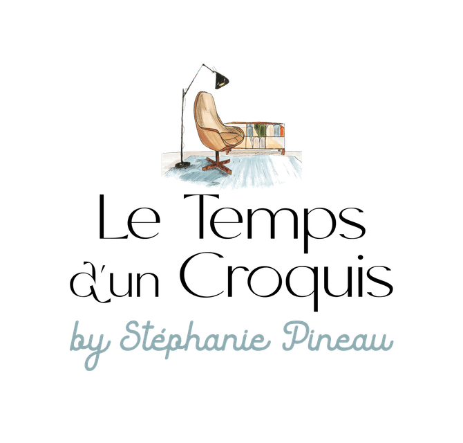 Logo Le Temps d'un Croquis by Stéphanie Pineau