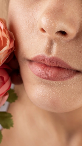 Levres sublimees par un maquillage semi-permanent a Venansault