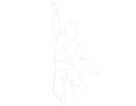Dessin d'un adolescent heureux qui saute de joie