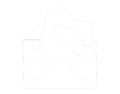 Icone d'une enveloppe avec un coeur illustrant le bon cadeau soin duo