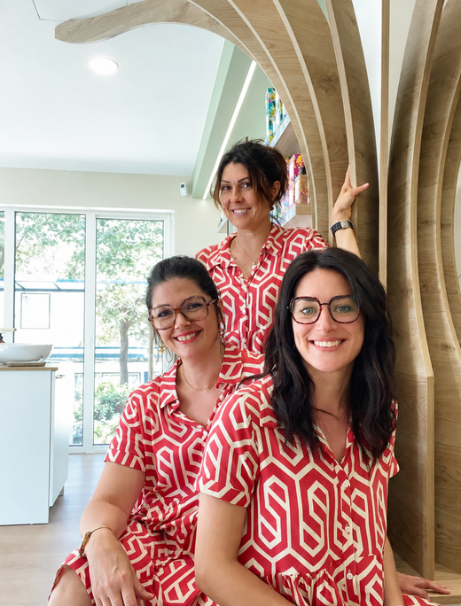 Marina, Amélie et l'équipe de l'institut Terre de Beauté à Venansault