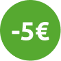 5 euros de remise