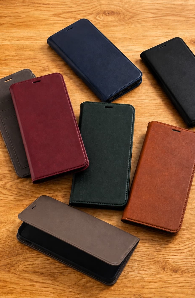 Étuis à clapet pour téléphone