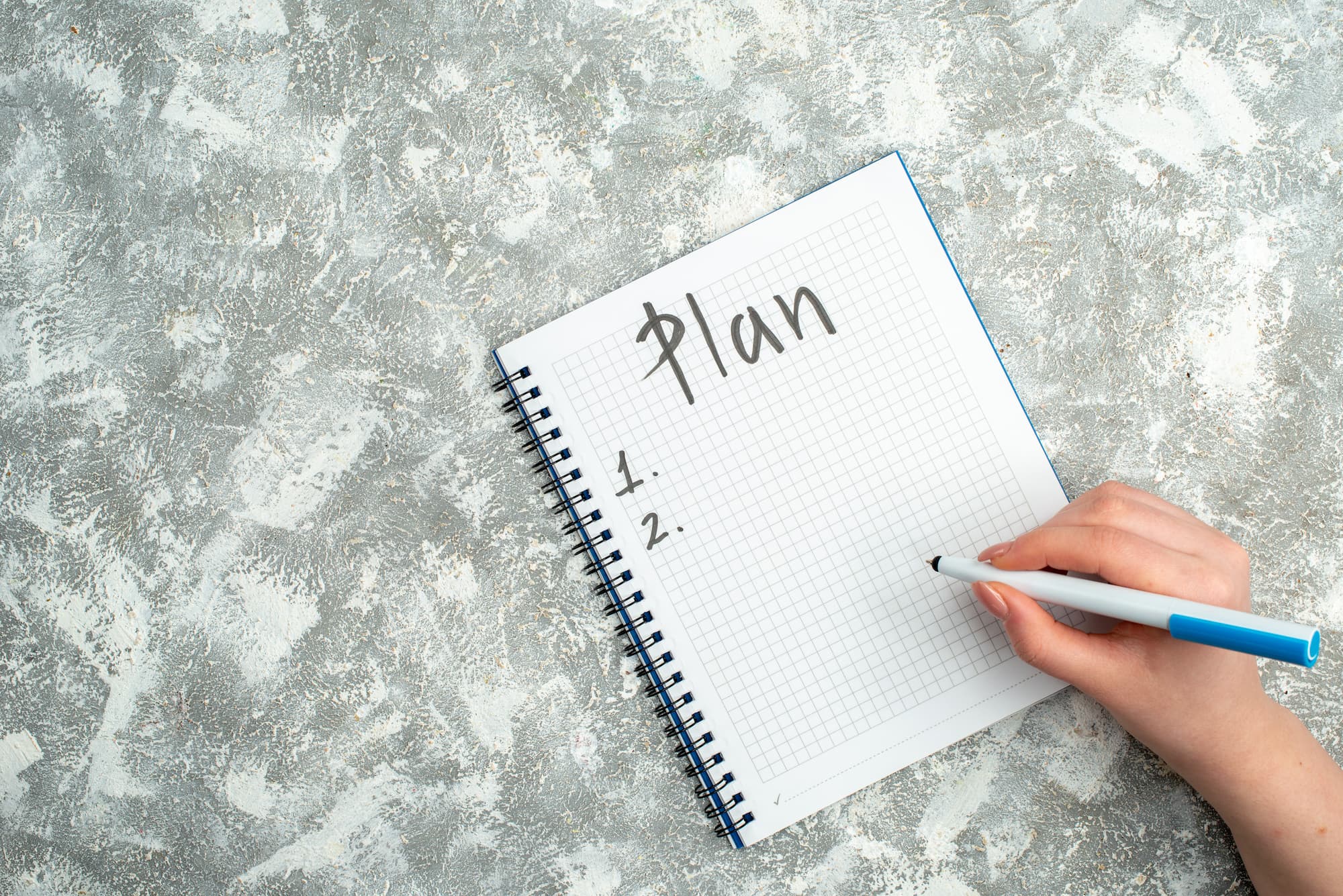 plan-d-action-en-plusieurs-etapes-sur-un-carnet