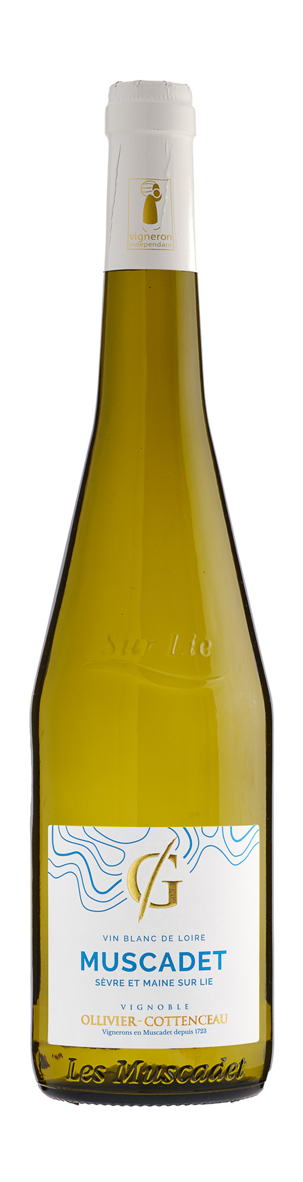 bouteille de vin blanc sec muscadet domaine de la grenaudiere