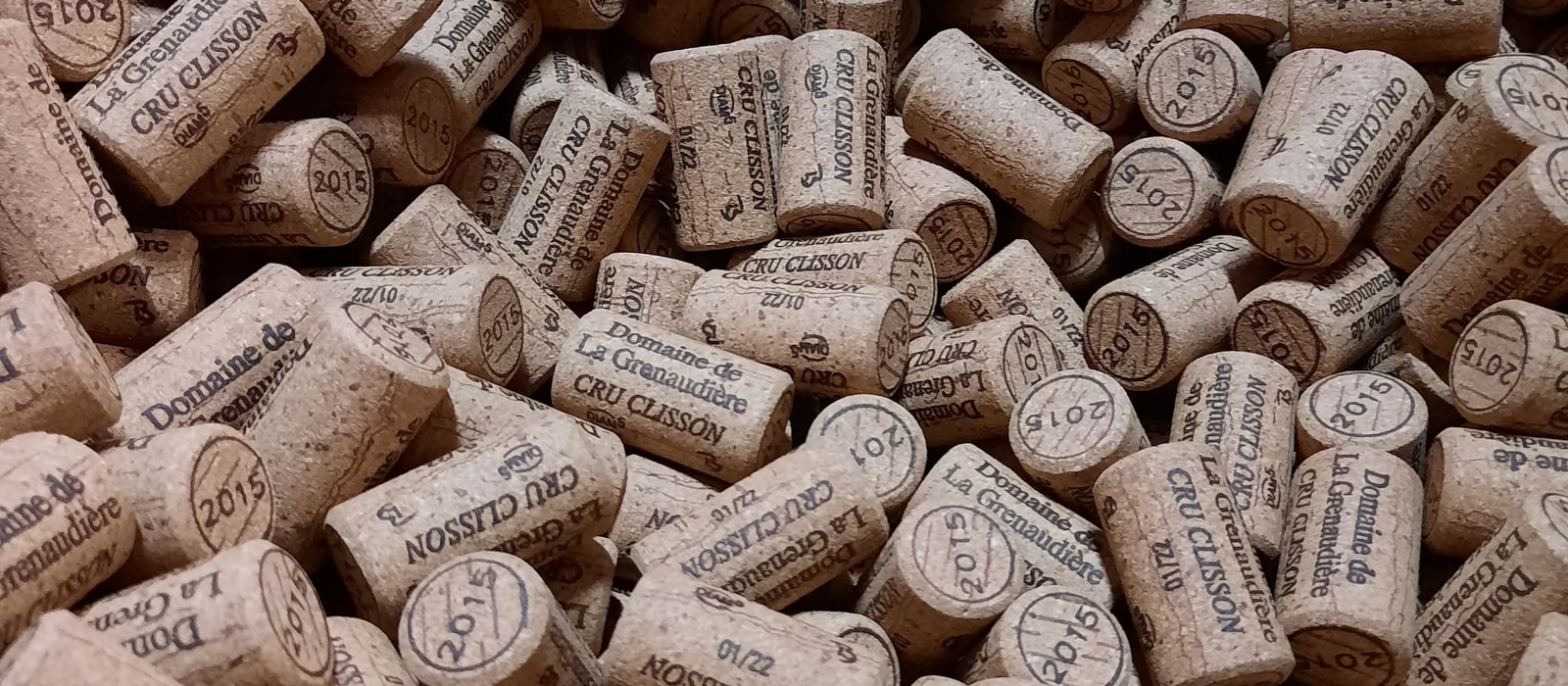 Bouchons de Muscadet du Domaine de la Grenaudière, cru Clisson