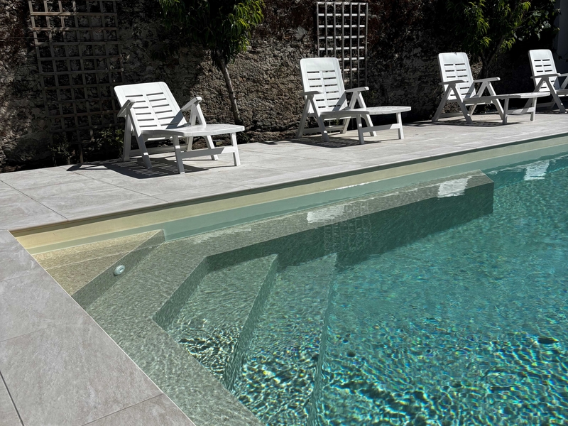 Piscine chauffée du domaine