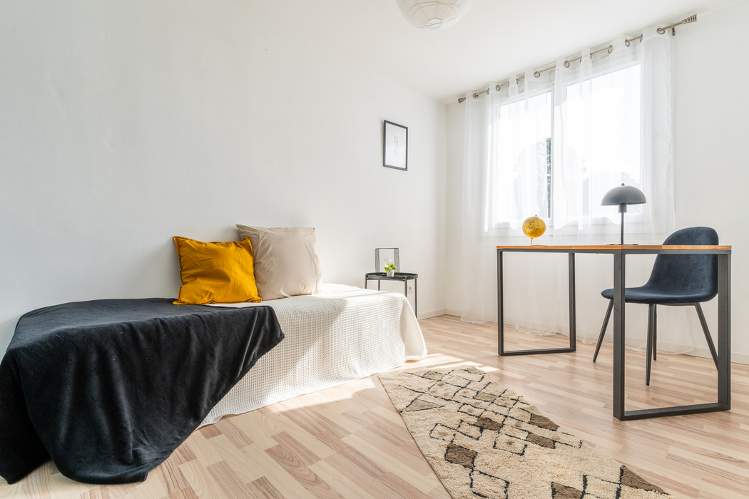Home staging chambre décoration Nantes St Félix 