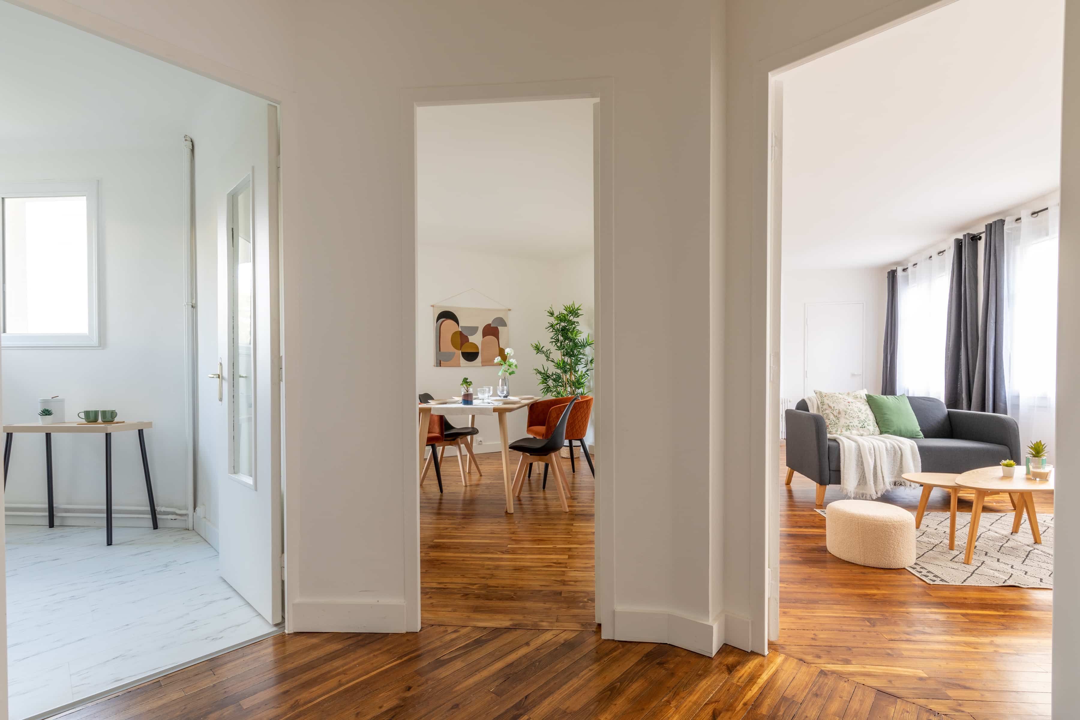 Audit home staging dans toutes les pièces d'un appartement à vendre à Nantes