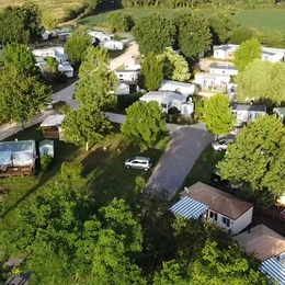 Le village de florine vue du ciel