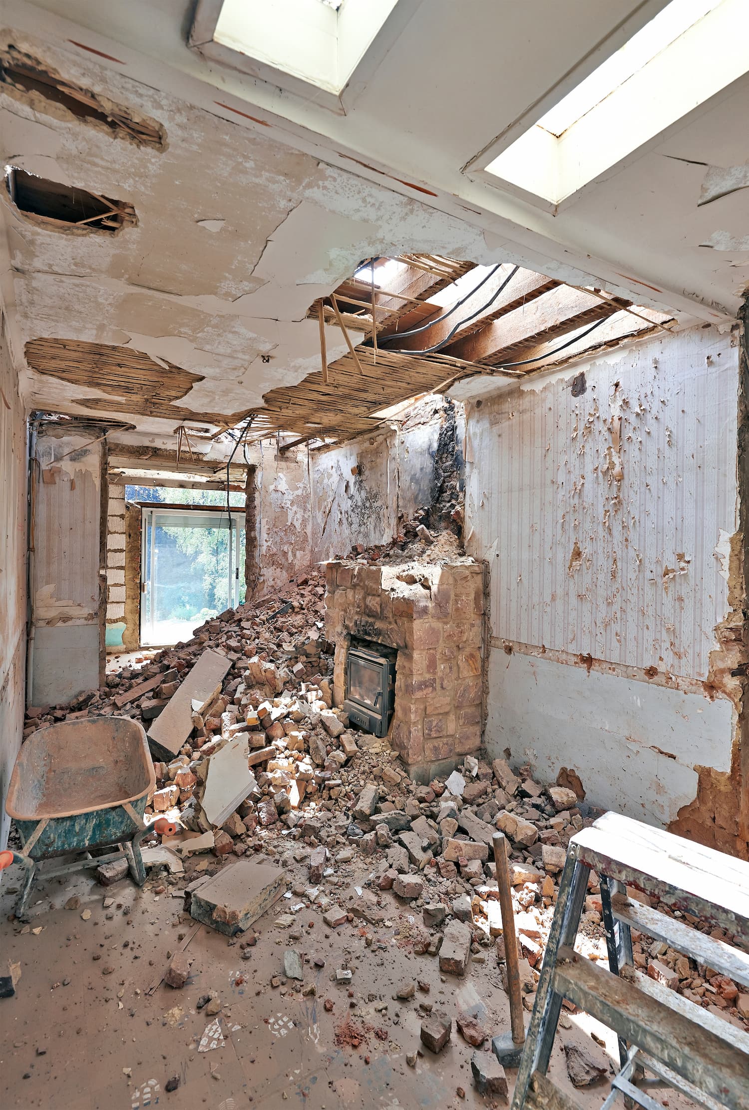 Chantier de rénovation intérieur