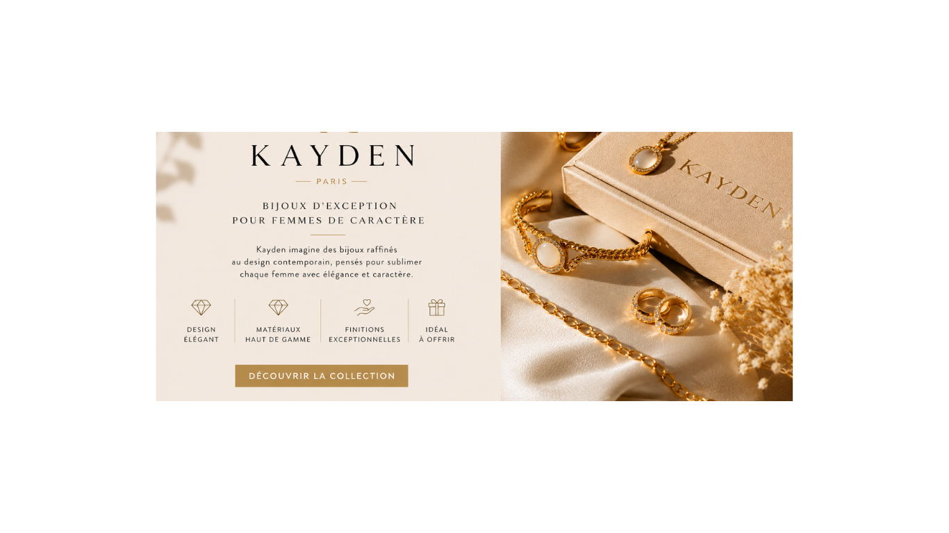 Collection Kayden – Bijoux d'exception pour femmes de caractère