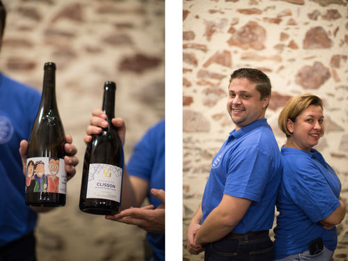 Domaine de la Grenaudière-portrait mathilde et stephane