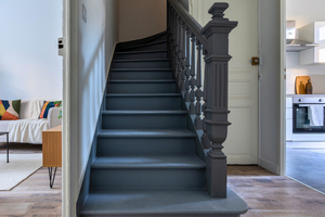 escalier renove dans maison a vendre avec home staging a La Baule
