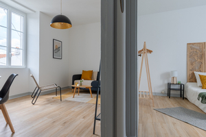 Home staging Nantes Sud dans appartement rénové distribution des pièces