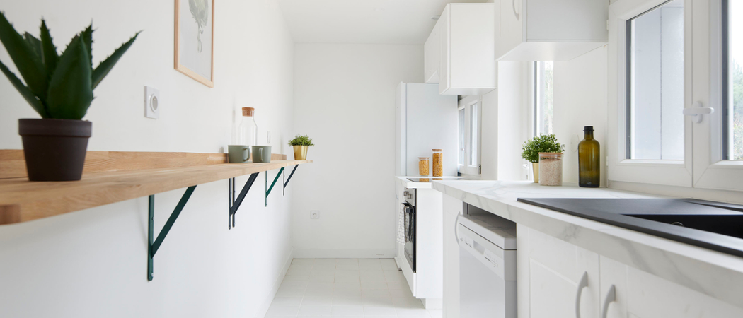 Home staging cuisine réalisé par ANTEPOSTEA à Nantes