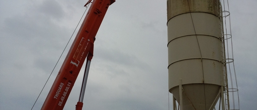 levage d'un silo