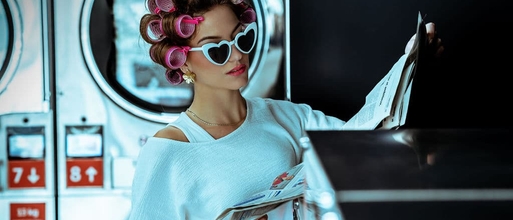 séance photo originale portrait de femme vendée